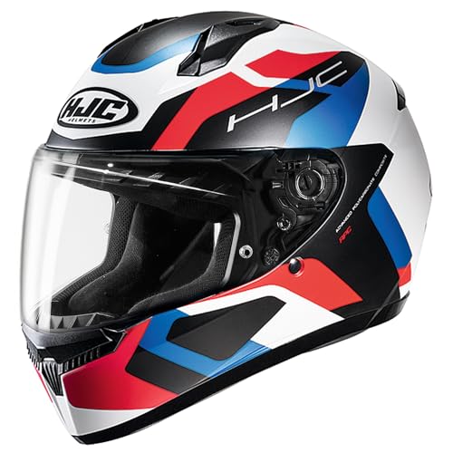 HJC HELMETS(エイチジェイシーヘルメット) バイク用 ヘルメット フルフェイス ベンチレーション 内装着脱 C10 ティンス HJH233 BLACK/RED/BLUE M (57 - 58cm)